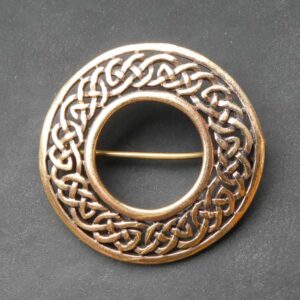 Celtic brooch bronze garment pin - ancient europe jewlery