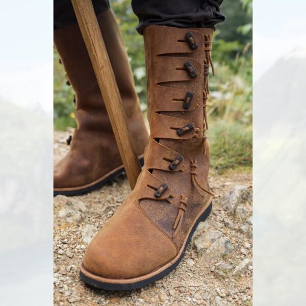 Nordic scandinavian leather boots