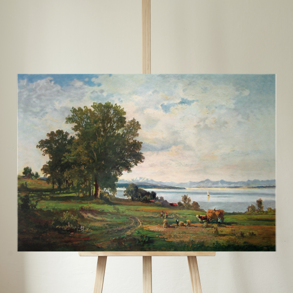 Art print from Germany – “Kornernte am Starnberger See” – Fritz Halberg Kraus