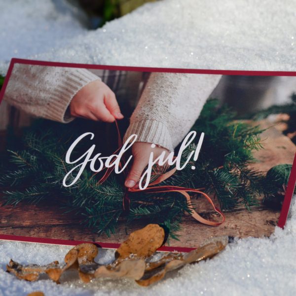 “God jul” cards for scandinavians